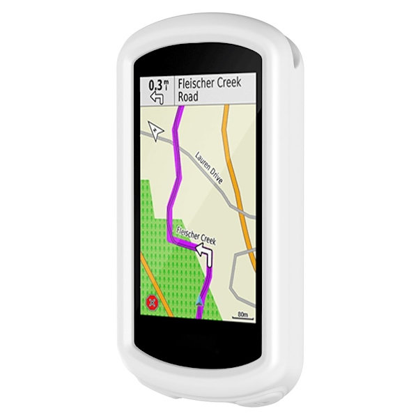 Garmin Edge 1030 Plus / 1030 silikoneovertræk - Hvid White