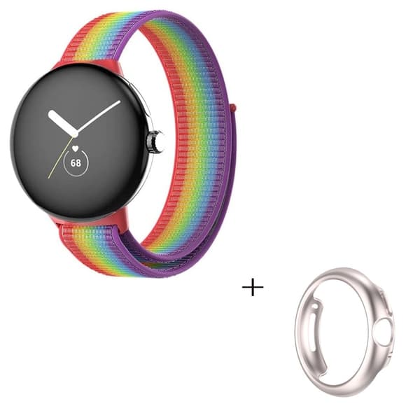 Google Pixel Watch klockarmband i nylon med stjärnljusskydd - Flerfärgad multifärg