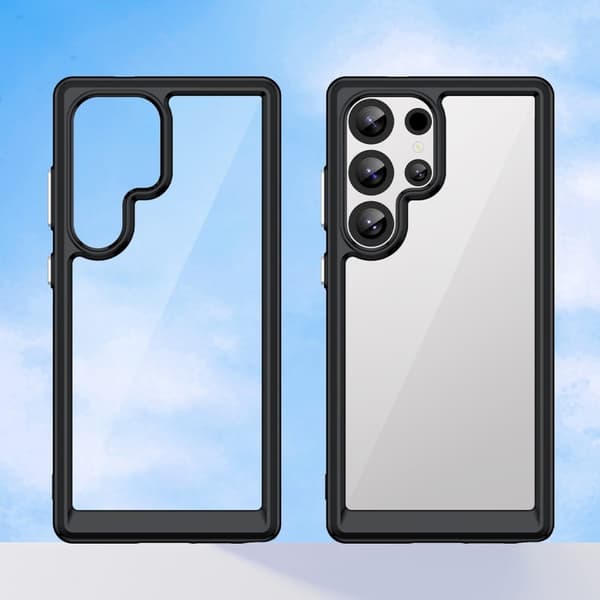 Samsung Galaxy S25 Ultra smart akryl cover - Sort Black