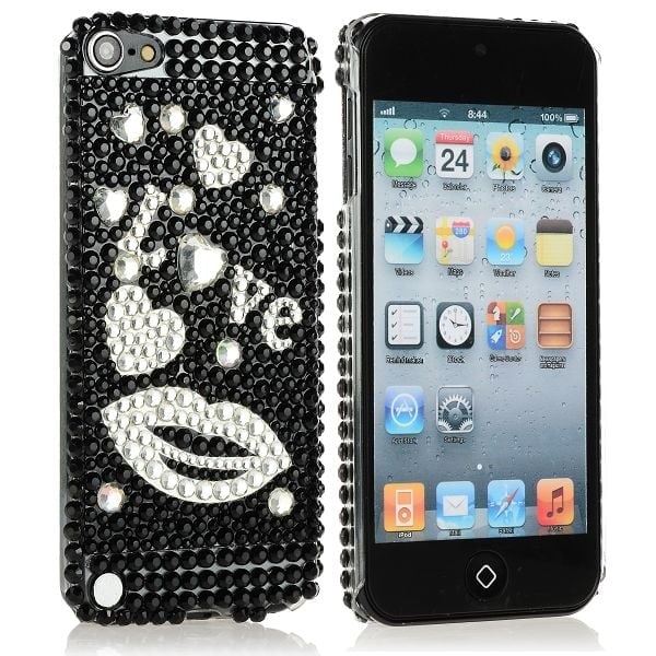 BlingDeksel (Sølv Lips) iPod Touch 5 Bling Deksel Multicolor
