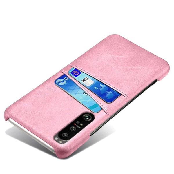 Dual Card Suojakotelo Sony Xperia 1 III - Pinkki Pink