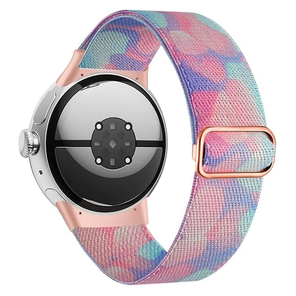 Google Pixel Watch / Watch 2 Mönsterarmband Justerbart klockarmband i nylon - Vattenhaltig Vätska multifärg