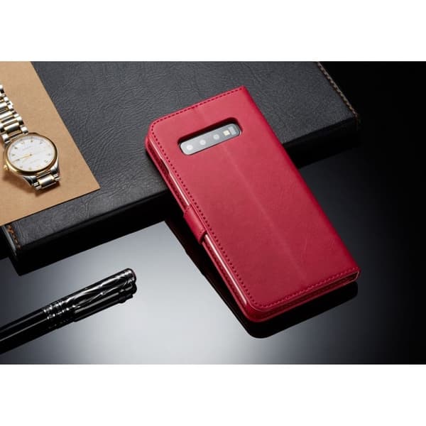 LC.IMEEKE Samsung Galaxy S10 Flip kotelot - Ruusu Red