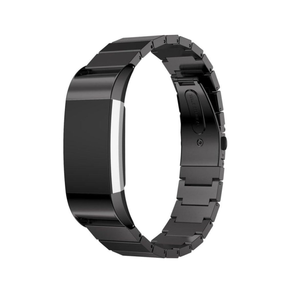 Fitbit Charge 2 316L Ruostumaton Teräs Kellon Ranneke - Musta Black