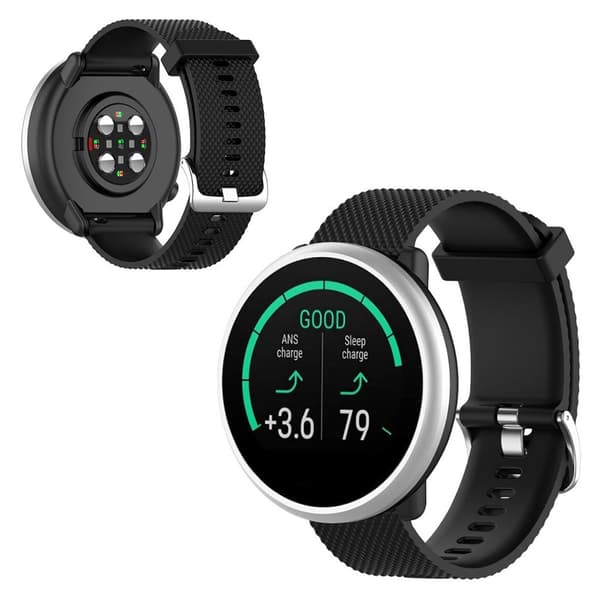 Polar Ignite enkelt klockarmband i silikon - Svart Svart