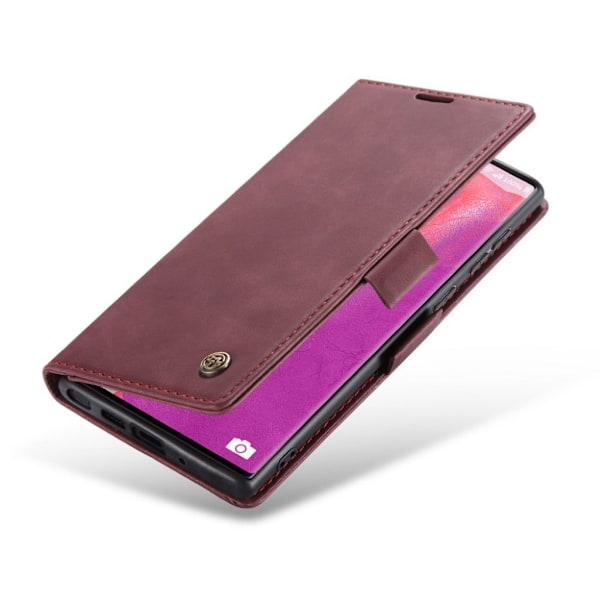 CaseMe Samsung Galaxy Note 20 Vintage Etui - Rødvin Red
