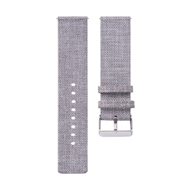 Garmin Vivoactive 3 / Vivomove HR klockarmband nylon canvas - Ljusgrå Silvergrå