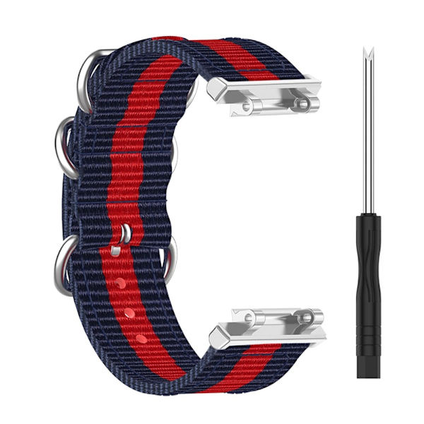 Amazfit T-Rex 2 nylon urrem - Blå / Rød Blue