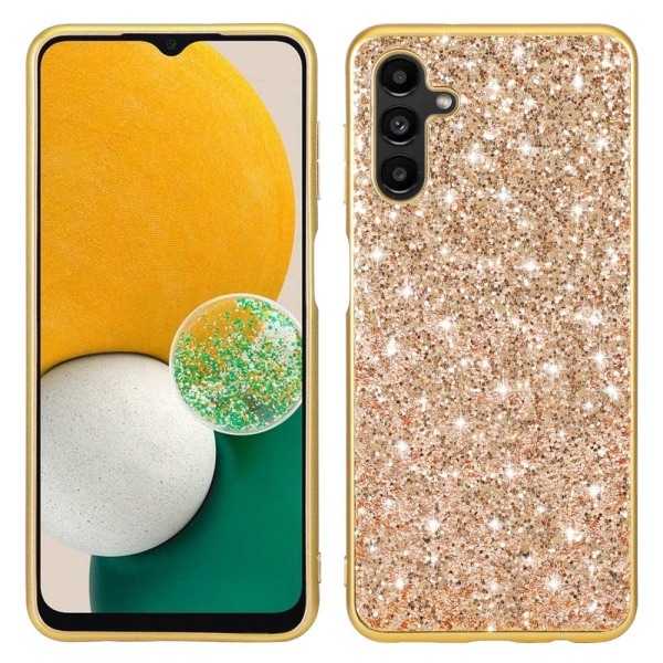 Glitter Samsung Galaxy A54 Fodral - Guld Guld