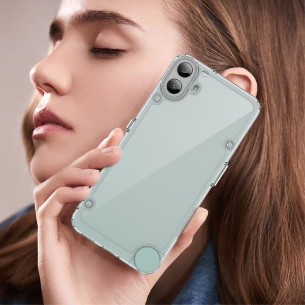 Nothing CMF Phone 1 älykäs akryylikansi - Läpinäkyvä Transparent