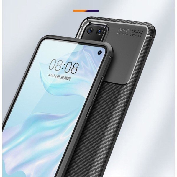 Carbon Shield Huawei P40 kuoret - Musta Black