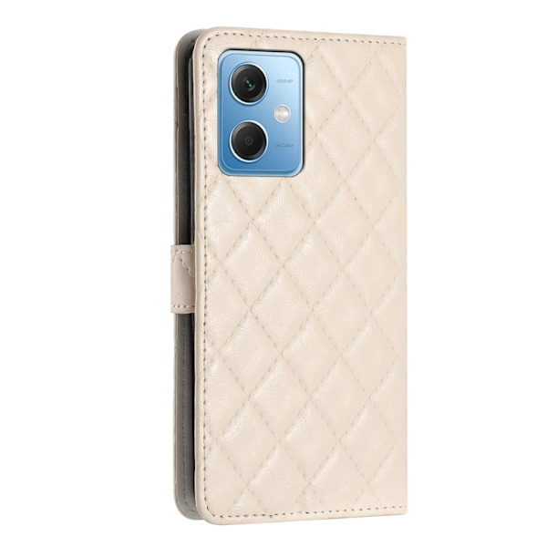 Funktionelt Xiaomi Poco X5 / Xiaomi Redmi Note 12 rombe etui med pung White
