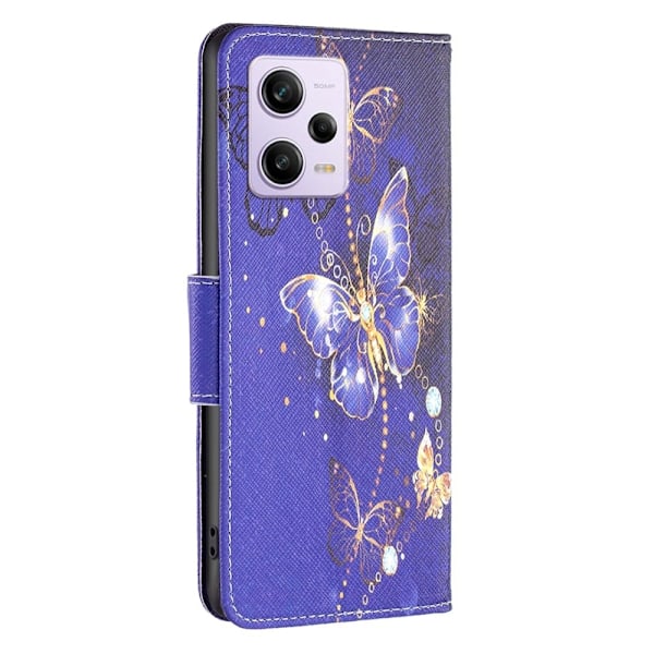Wonderland Xiaomi Poco X5 Pro Flip Fodral - Lila Fjärilar Lila