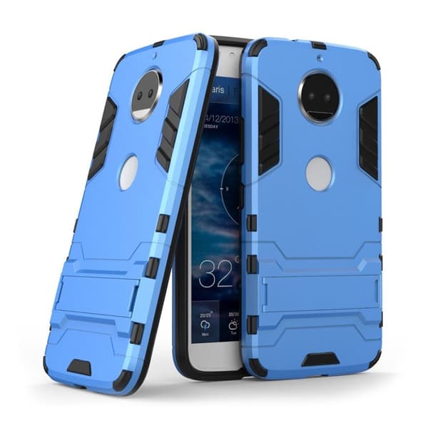 Motorola Moto G5S Plus Deksel laget av plastikk og silikon - Lys blått Blue