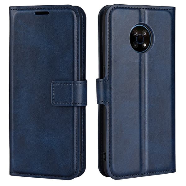 Nokia G50 nahkainen lompakokkotelo - Sininen Blue
