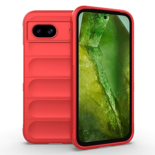 Pehmeä kahva muotoiltu kuori Google Pixel 8A - Punainen Red