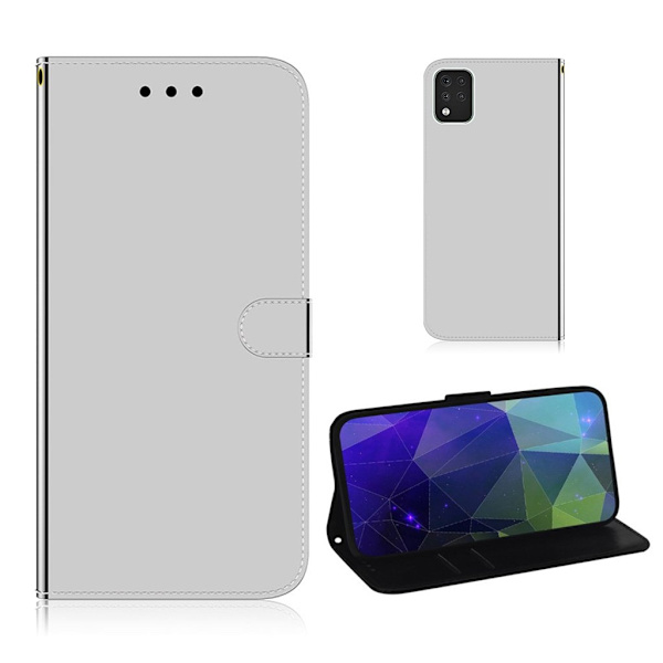 Mirror LG K42 Flippetui - Sølv Silver grey