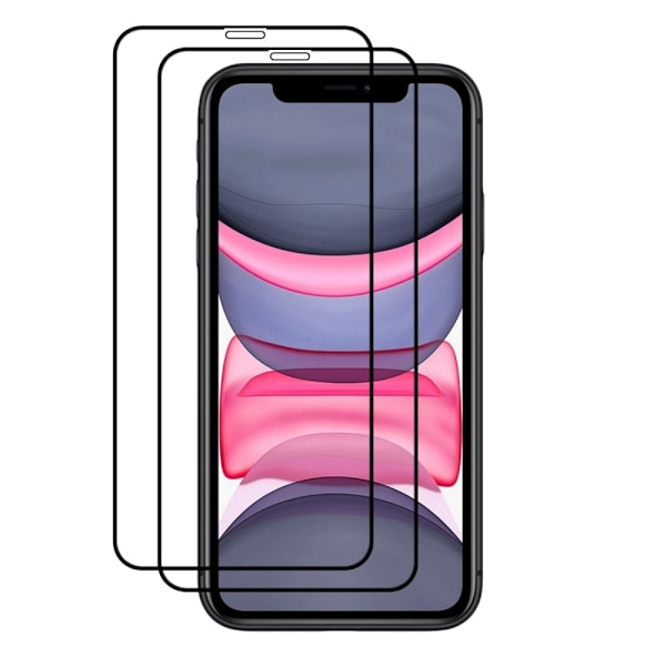 2 kpl AMORUS erittäin vahva lasi näytönsuoja iPhone 11:lle Transparent