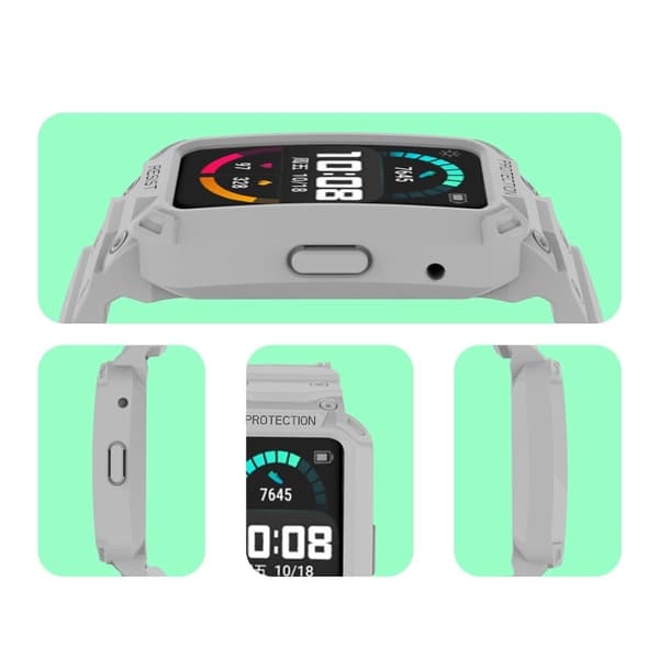 Huawei Watch Fit / Honor Watch ES skyddsfodral med klockarmband - Ljusgrå Silvergrå