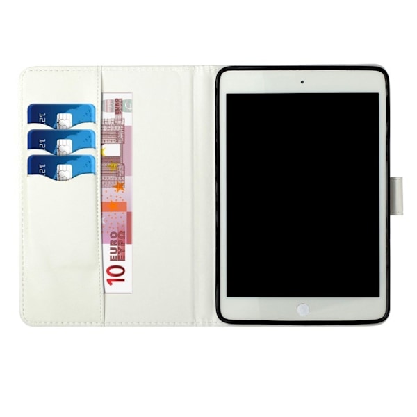 iPad Mini (2019) kuviollinen nahkainen kotelo - Hirvi Ja Kuu Blue