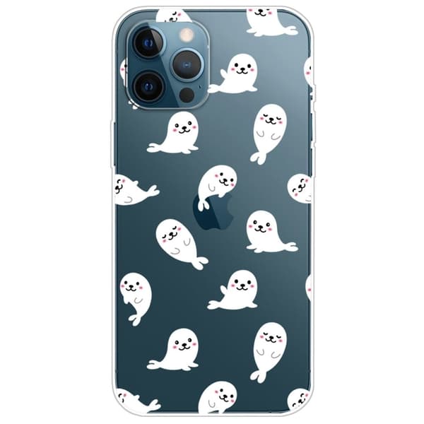 Deco iPhone 14 Pro kotelot - Delfiini White