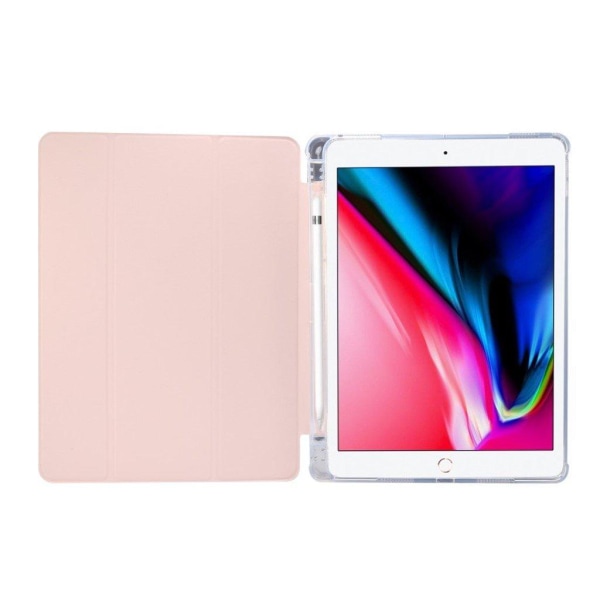 iPad Air (2019) kestävä kolminkertainen nahkakotelo - Vaalea Pinkki Pink