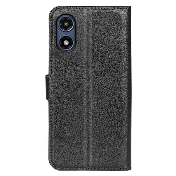 Klassisk Motorola Moto G Play (2024) flip etui - Sort Black