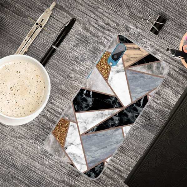 Marble design Samsung Galaxy M02 / Samsung Galaxy A02 cover - Fragment Af Marmorfarver Multicolor