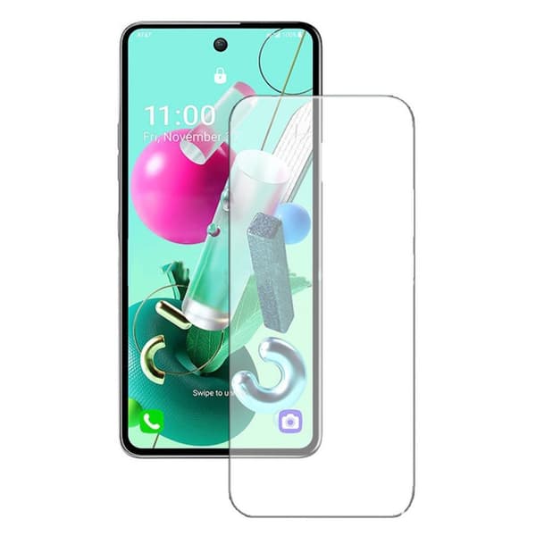 0.3mm härdat glas LG K92 5G skärmskydd Transparent