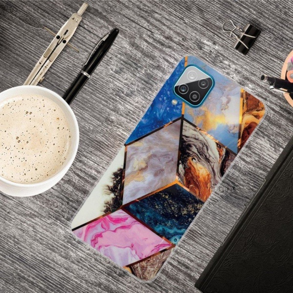 Marble Samsung Galaxy A42 5G Etui - Vibrant Marble Diamond Multicolor