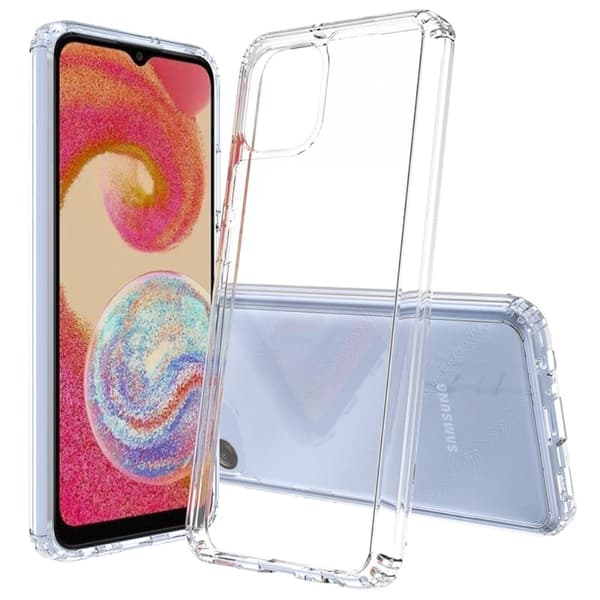Erittäin ohut läpinäkyvä kotelo Samsung Galaxy F04 / M04 / A04e:lle Transparent