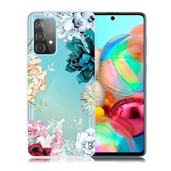 Deco Samsung Galaxy A72 5G kotelot - Elävä Kukka Multicolor