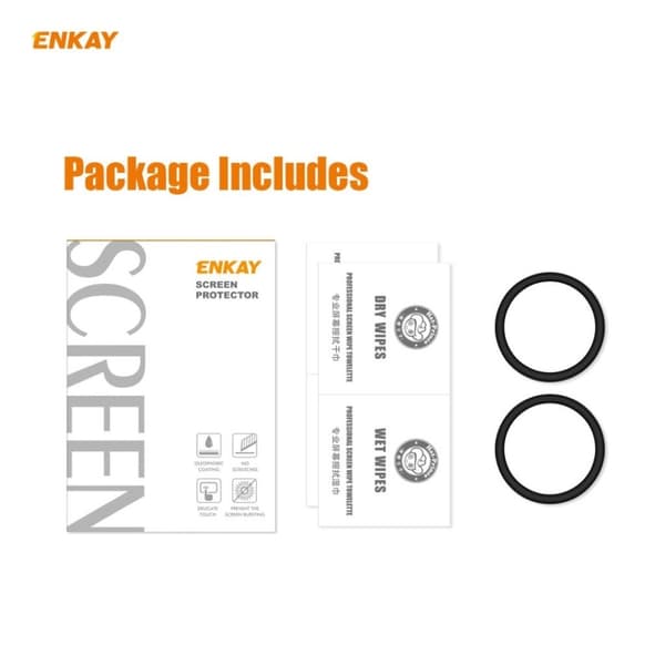 2kpl ENKAY HAT PRINCE Huawei Watch GT2e 46mm näytönsuoja - Without Scale Transparent