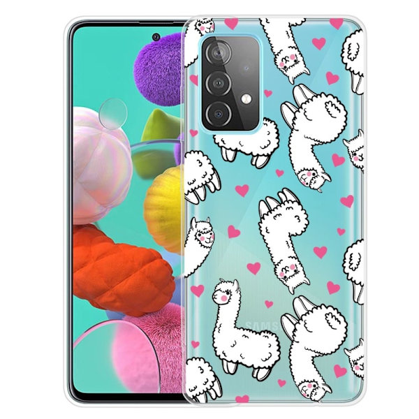 Deco Samsung Galaxy A73 Suojakotelo - Alpacas Yellow