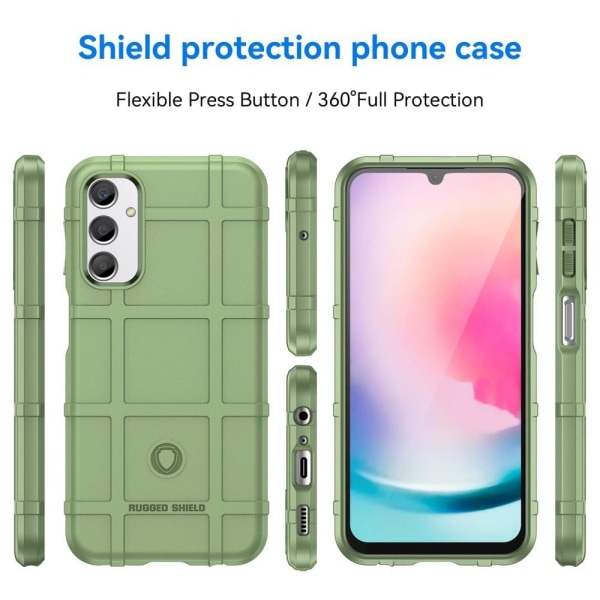 Rugged Shield Samsung Galaxy A24 4G skal - Grön Grön