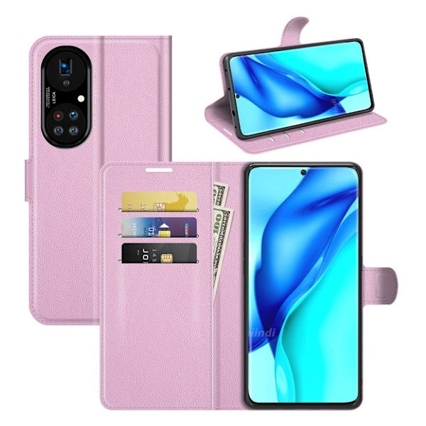 Classic Huawei P50 Pro Flippetui - Rosa Pink