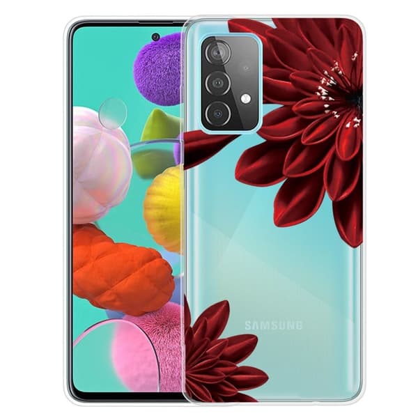 Deco Samsung Galaxy A13 4G Suojakotelo - Red Flowers Red