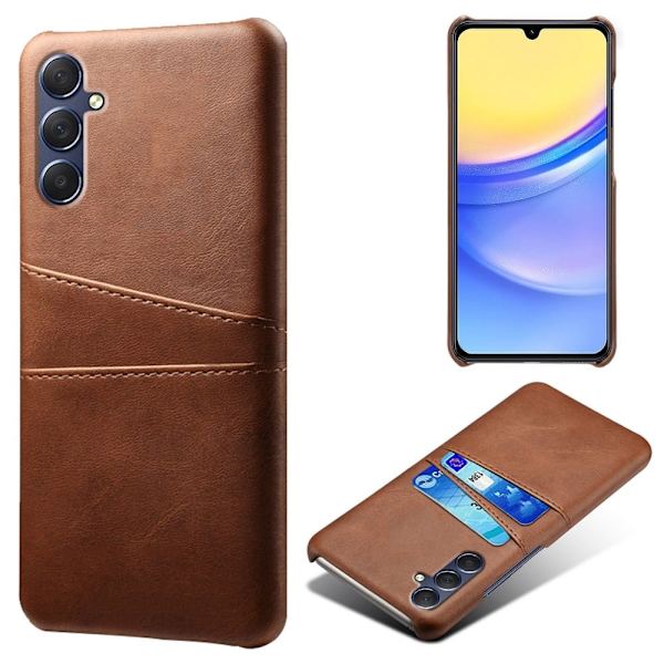 Dual Card Oppo A15 cover - Brun Brown