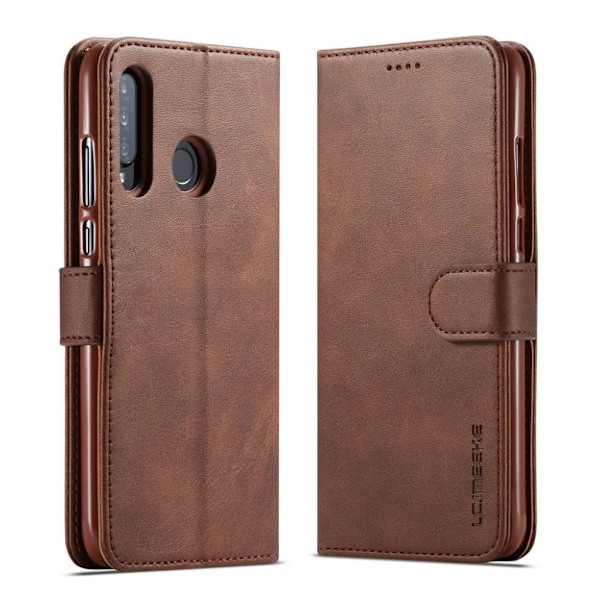 LC.IMEEKE Huawei P30 Lite lompakko suojakotelo - Musta Brown