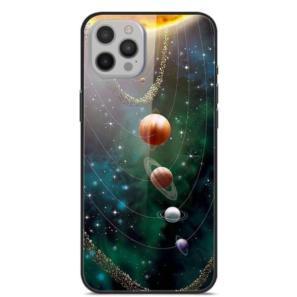 Fantasy iPhone 12 Pro Max Deksel - Planets Multicolor