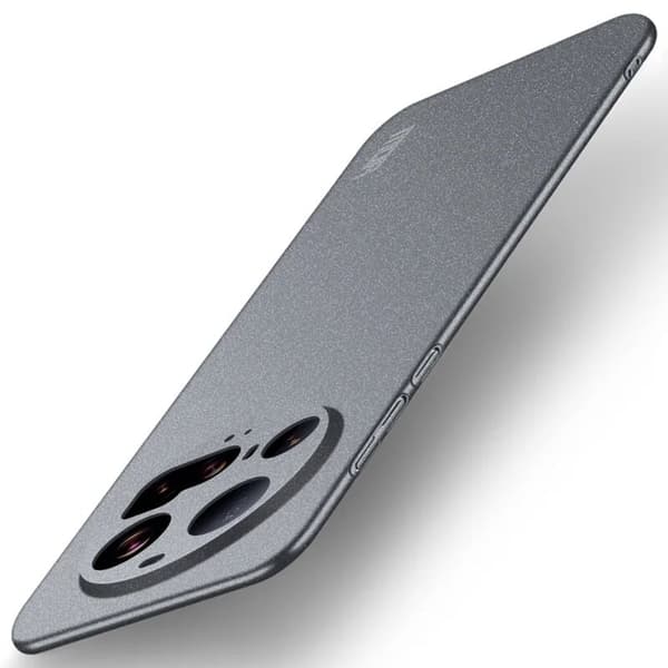 Xiaomi 15 Ultra PC Case MOFI Shield Matte Series Slim Fit Phone Cover - Harmaa Silver grey