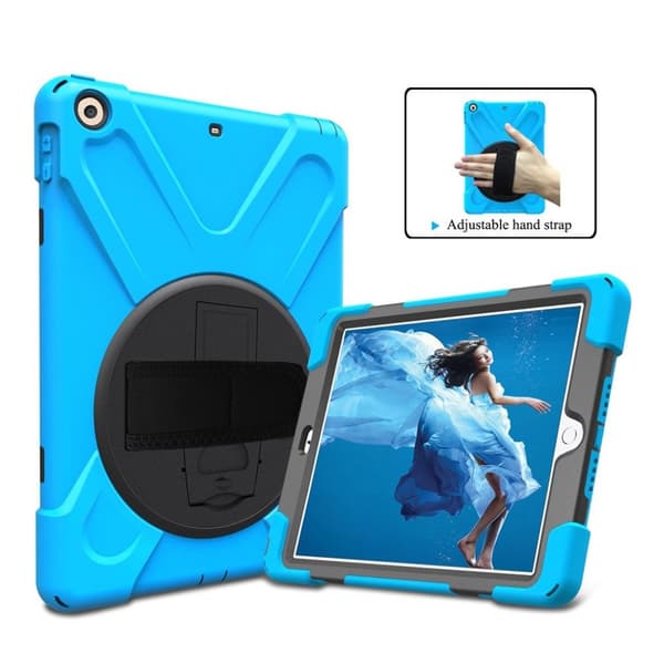 iPad beskyttelses deksel av hybrid materiale - baby blå Blue