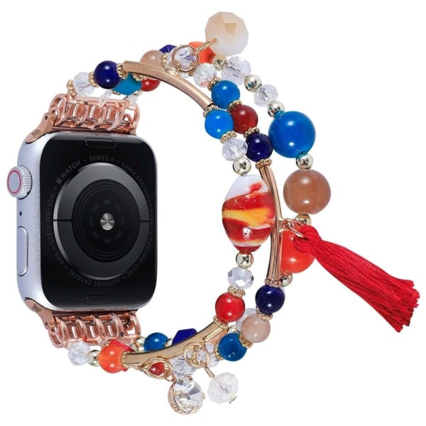 Apple Watch (41mm) fashionable beads watch strap - Colorful multifärg