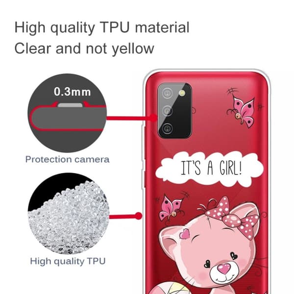 Deco Samsung Galaxy A03s cover - Lyserød Pink