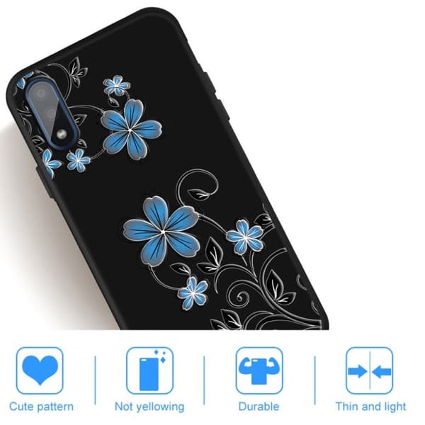 Imagine Samsung Galaxy A01 deksel - Blå blomst Blue