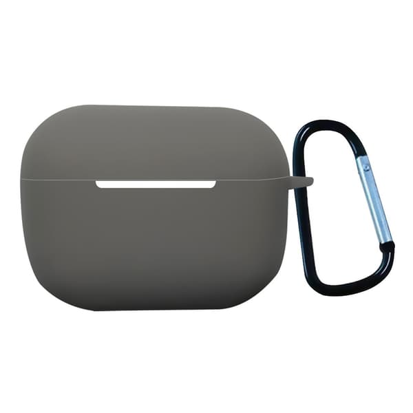 AirPods Pro 2 silikonfodral med spänne - Rock Grå Silvergrå