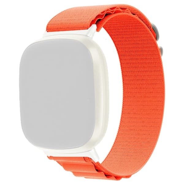 Fitbit Sense 2 / Versa 4 nylon-urrem - Orange Orange