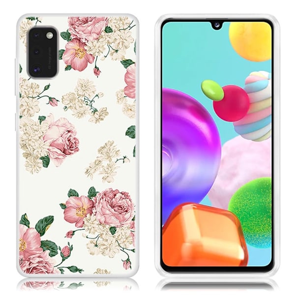 Deco Samsung Galaxy A41 Etui - Rose Flower Multicolor