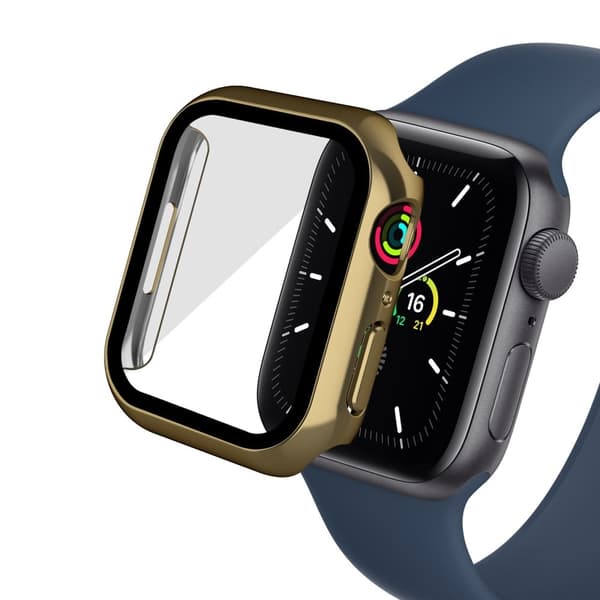 Apple Watchin (41mm) galvanointisuojus karkaistulla lasilla - Kulta Gold
