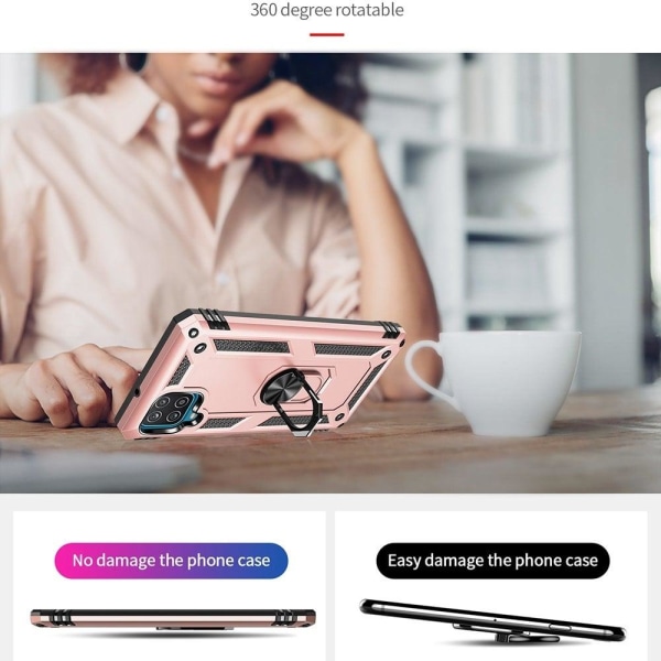 Bofink Combat Samsung Galaxy M53 5g Suojakotelo - Ruusukulta Pink